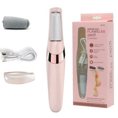 Râpe Électrique Rechargeable pour Pieds – Éliminateur de Callosités Flawless Pedi