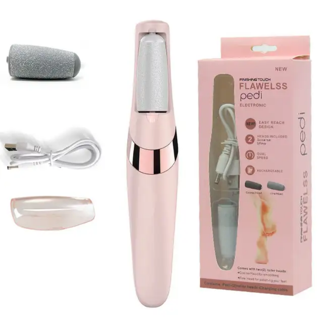 Râpe Électrique Rechargeable pour Pieds – Éliminateur de Callosités Flawless Pedi